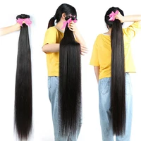 MISSANNA 34 36 38 40 cheveux raides paquets os droit cheveux humains brésilien coudre-en cheveux armure faisceaux Extensions de cheveux naturels 6
