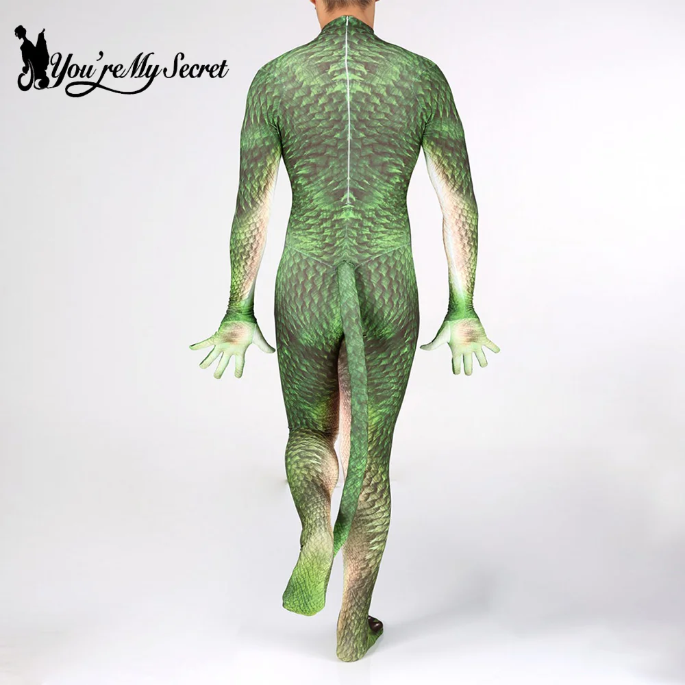 [You're My Secret]Halloween Cosplay Serpentine Printed Cosplay Costume Zentai Bodysuit Outfits Elastic Jumpsuit Fancy Dress cosplay costume