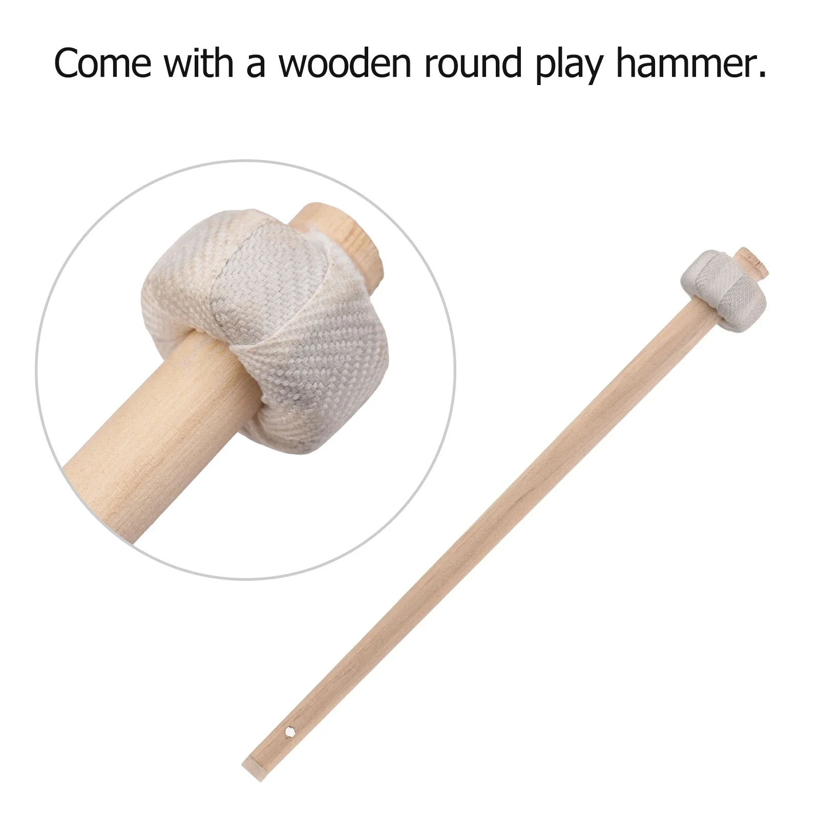 15 / 22 / 30 cm Hand Gong Cymbals Brass Copper Gong Chapel Opera Percussion Instrument with Round Play Hammer