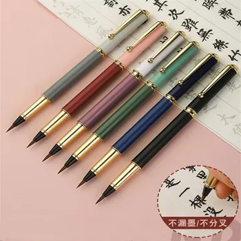 Nuovo pennello per acquerello Penna morbida per disegno artistico Pennelli per calligrafia Penne stilografiche a inchiostro ricaricabili Forniture per studenti scolastici
