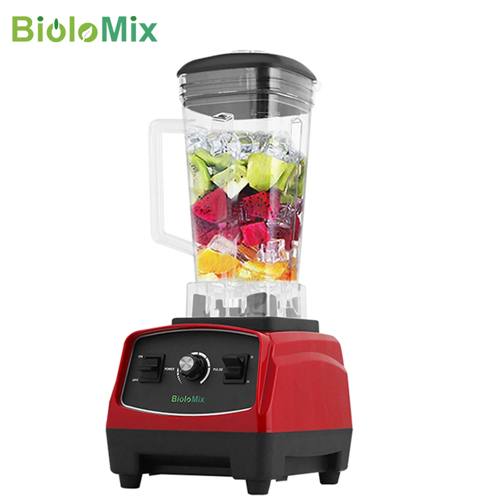 2021 NEW UPGRADE 3HP 2200W Heavy Duty Commercial Grade Automatic Timer  Blender Mixer Juicer Fruit Food Processor Ice Smoothies BPA Free 2L Jar