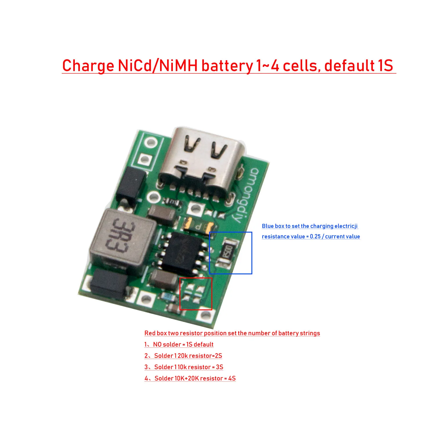 NiMH ͸   CŸ USB DC 5V Է  ,   500mA, 1S 2S 3S 4S