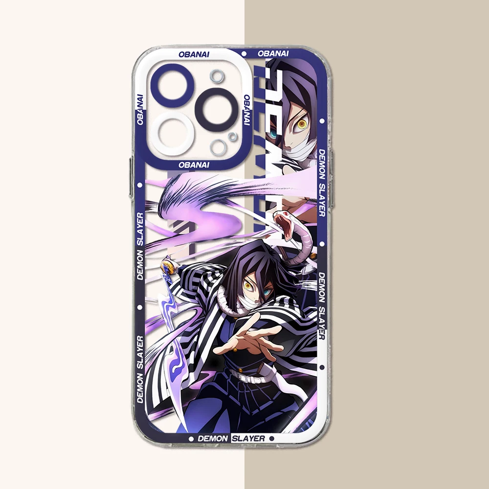 Funda de teléfono de Anime para iPhone, carcasa transparente para modelos 15, 14, 13, 12, 11 Mini Pro Max, X, XR, XSMax, 6S, 6, 7, 8 Plus, SE, año 2024