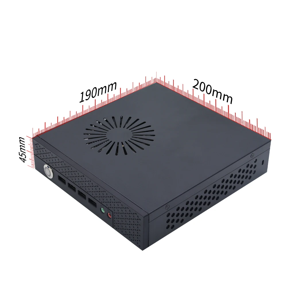Mini Itx Chassi Portátil Desktop Computador Case Jogos Componentes do Computador Escudo com Cpu Ventilador de Refrigeração Módulo Wi-fi e Antena Diy - Imagem 4