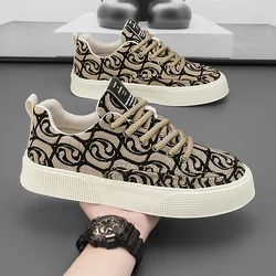 Men Platform Sneakers Non-Slip Comfortable Black Sport Women Thick Sole Canvas Breathable Shoes Student Outdoor Walking Trainers