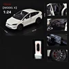 1:24 Model X Model Y Model 3 Alloy Die Cast Toy Car Model Sound and Light Children's Toy Collectibles Birthday gift 2