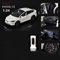 1:24 Model X Model Y Model 3 Alloy Die Cast Toy Car Model Sound and Light Children's Toy Collectibles Birthday gift 2