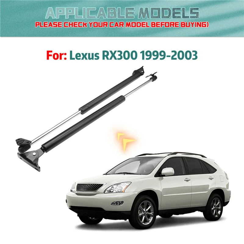 2Pcs/set For Lexus RX300 1999 2000 2001-2003 Car Rear Bonnet Tailgate Boot Support Bars Spring Shock Gas Strut Auto Accessories 3
