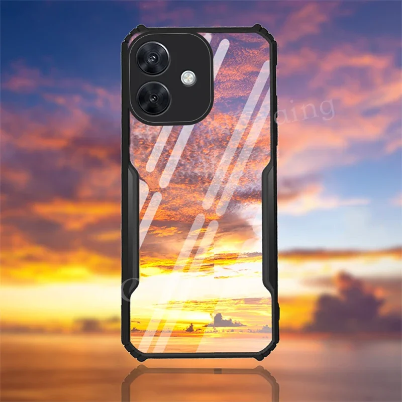 Phone Case for Oppo A40 A40M Transparent Armor Acrylic Shockproof Camera Lens Protection Cover phone case iphone case leather phone case phone protector cover phone waterproof case camera protector case camera lens protector case camera lens case ipod cover case