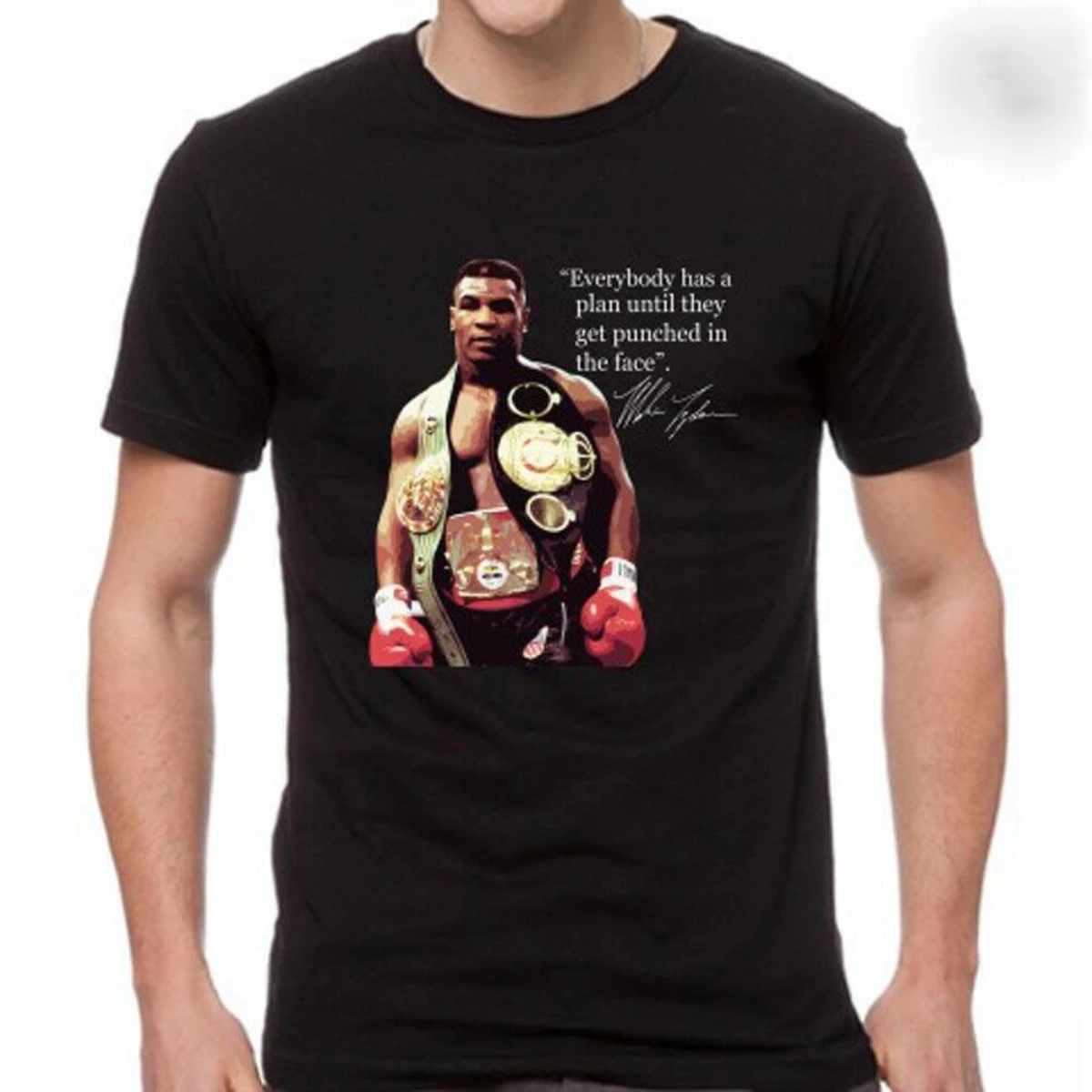 

Mike Tyson Boxing Champion Men's Black T-Shirt