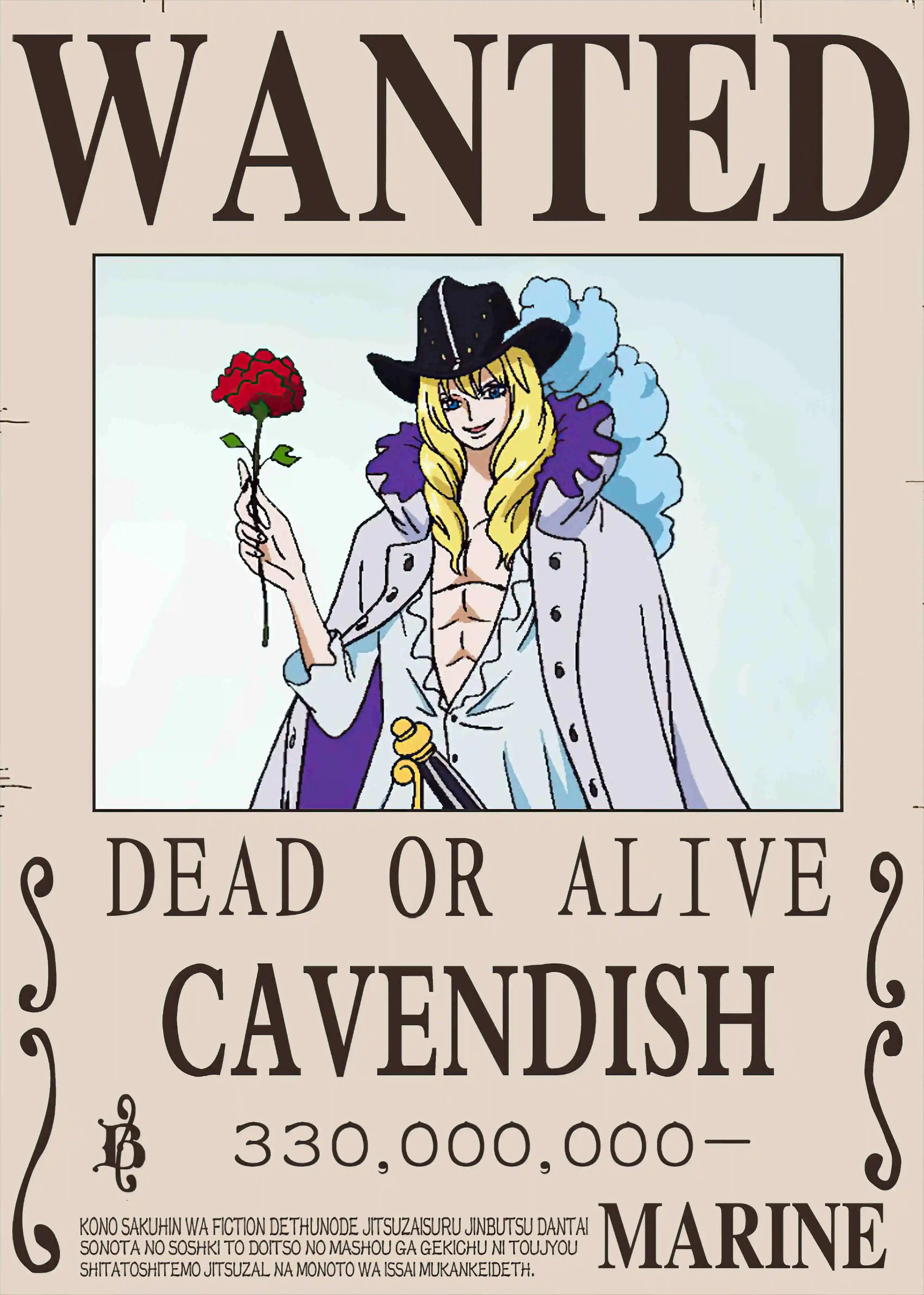 One Piece Anime The Latest Four Emperors'Reward Wanted Order