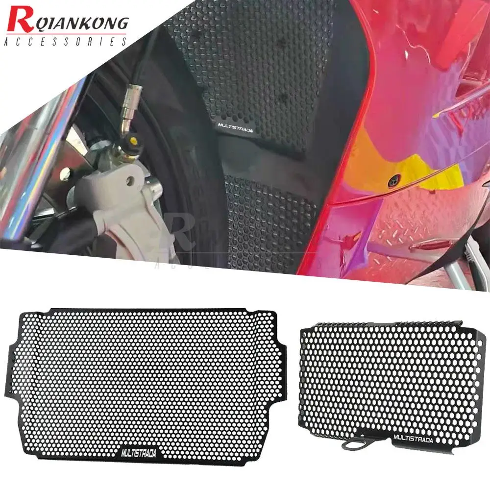Per Ducati Multistrada 950/950S 1200/Enduro/Enduro Pro/Pikes Peak/S/S D Air Moto Radiatore Grill Guard Oil Cooler Cover