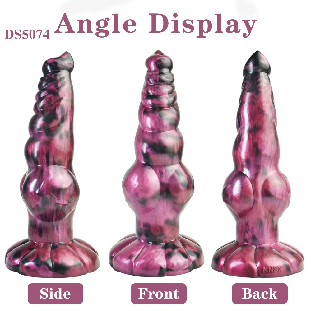 Silicone fantasia lobo dildo 2.95 Polegada de espessura nó butt plug massager da próstata homens brinquedo do sexo anal para as mulheres estimulador vaginal