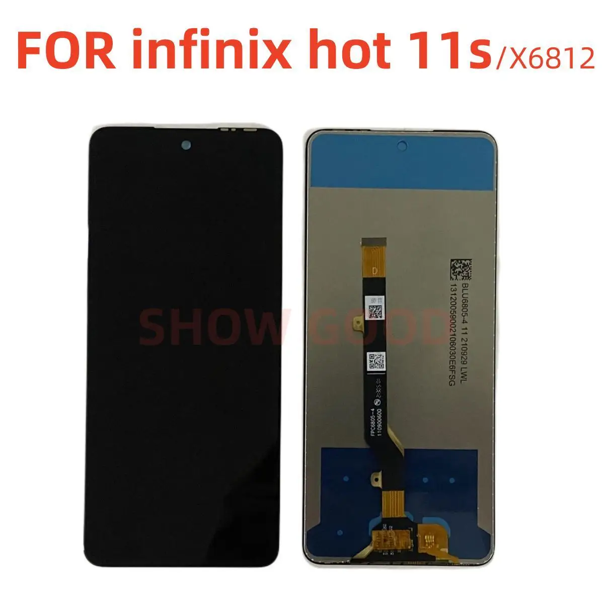 

Оригинальный ЖК-дисплей для Infinix Hot 11s дисплей сенсорный экран в сборе дигитайзер для Infinix X6812 ЖК-дисплей запасные части