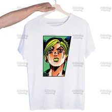 JOLYNE Camiseta con estampado de Jojo Bizzare para hombre y mujer, ropa de calle de manga corta, Harajuku, de verano