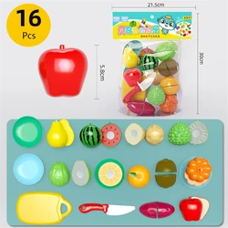 Deluxe Kitchen Playset for Kids - Interactive Food Cutting & Educational Toy Set (16pcs set)