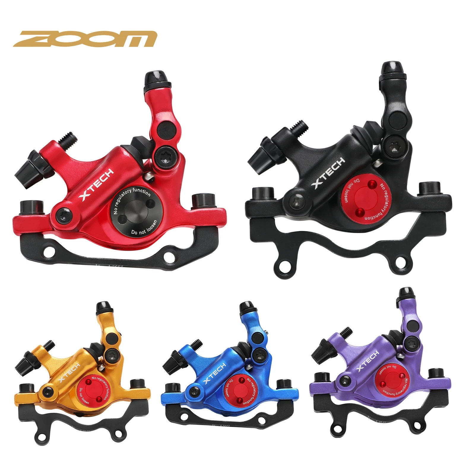 

ZOOM Line Pulling Clamp MTB Bike Hydraulic Caliper Mechanical Disc Brake CNC Folding Bicycle Parts