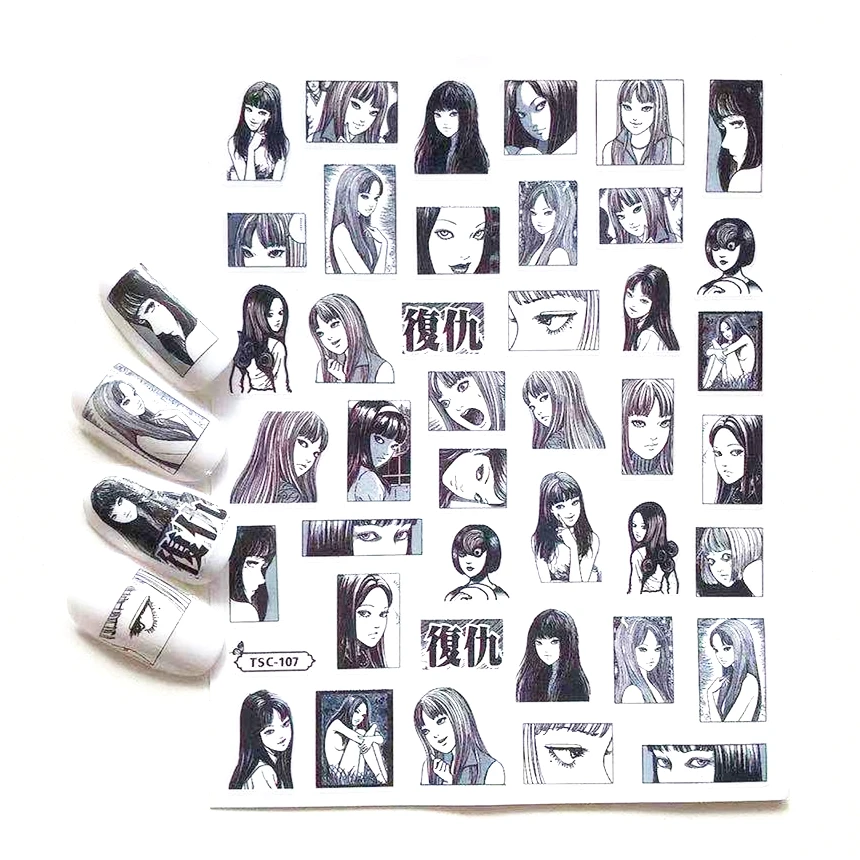 TSC-107 Revenge Tomie NANA 3d nail art sticker decal nail silder
