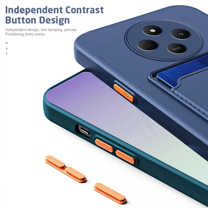 Luxury Silicone Wallet Card Holder Phone Case - Shockproof Coque