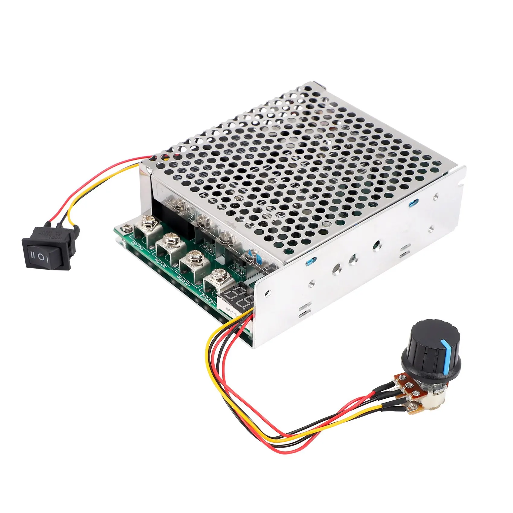 

DC 10-55V 100A 3000W Motor Speed Controller Reversible PWM Control Forward and Reverse Controller