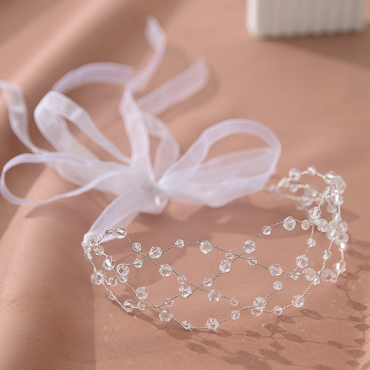 Perle Kranz Stirnband Kranz Braut Girlande Kopf Reifen Braut Haarband Haar Rebe Hochzeit Braut Haar Hochzeits kleid Zubehör – Detail 11
