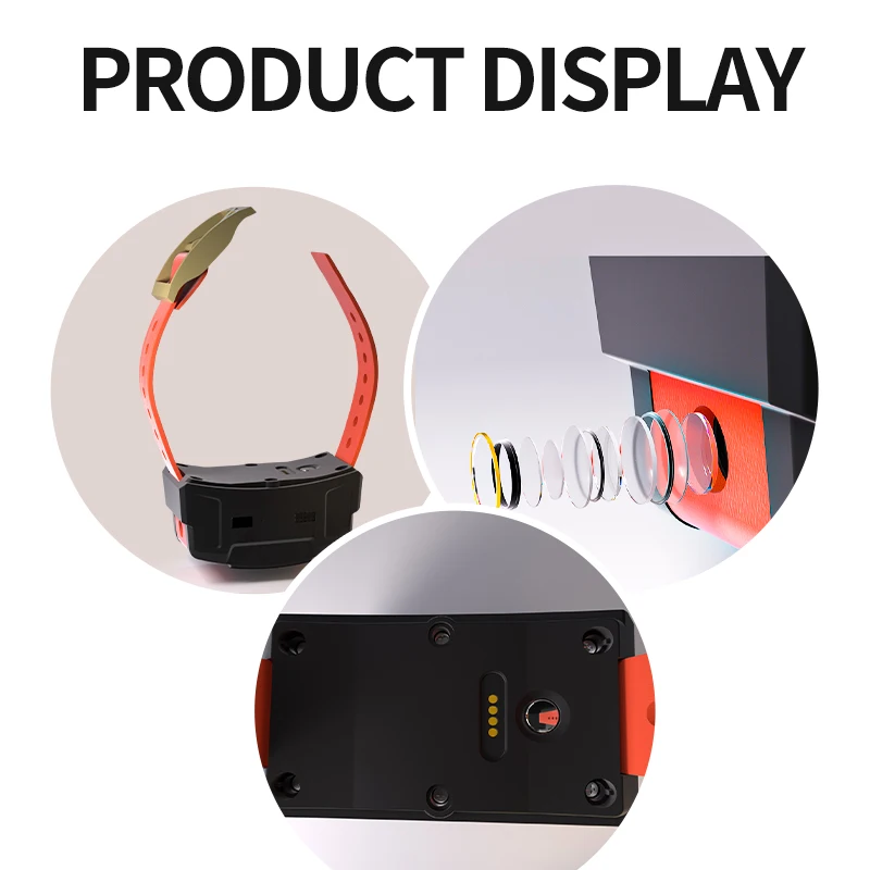 AHGUEP GPS Locator for Dogs Hunting Waterproof Anti-lost Gps Collar for Midium Large Dog No Distance Limit real-time Tracking