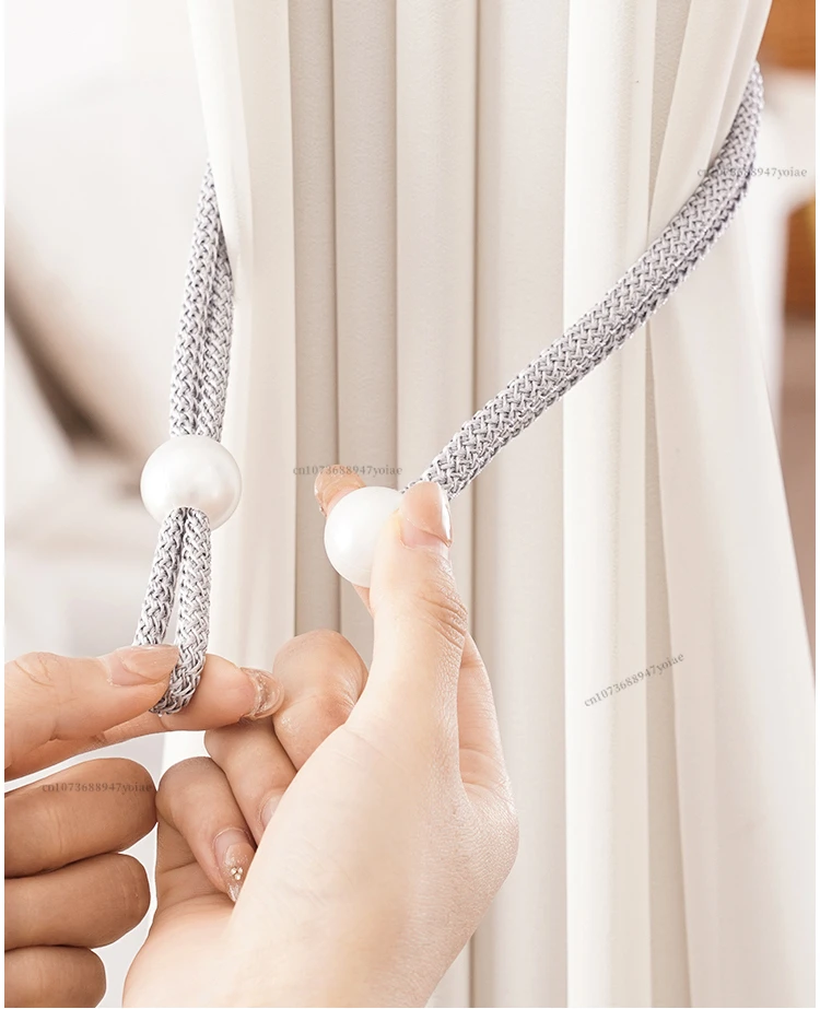 Description Picture 5 of itemPearl Curtain Clip Curtain Holders Tie Back Buckle Clips Hanging Ball Buckle Curtain Decorative Accessories