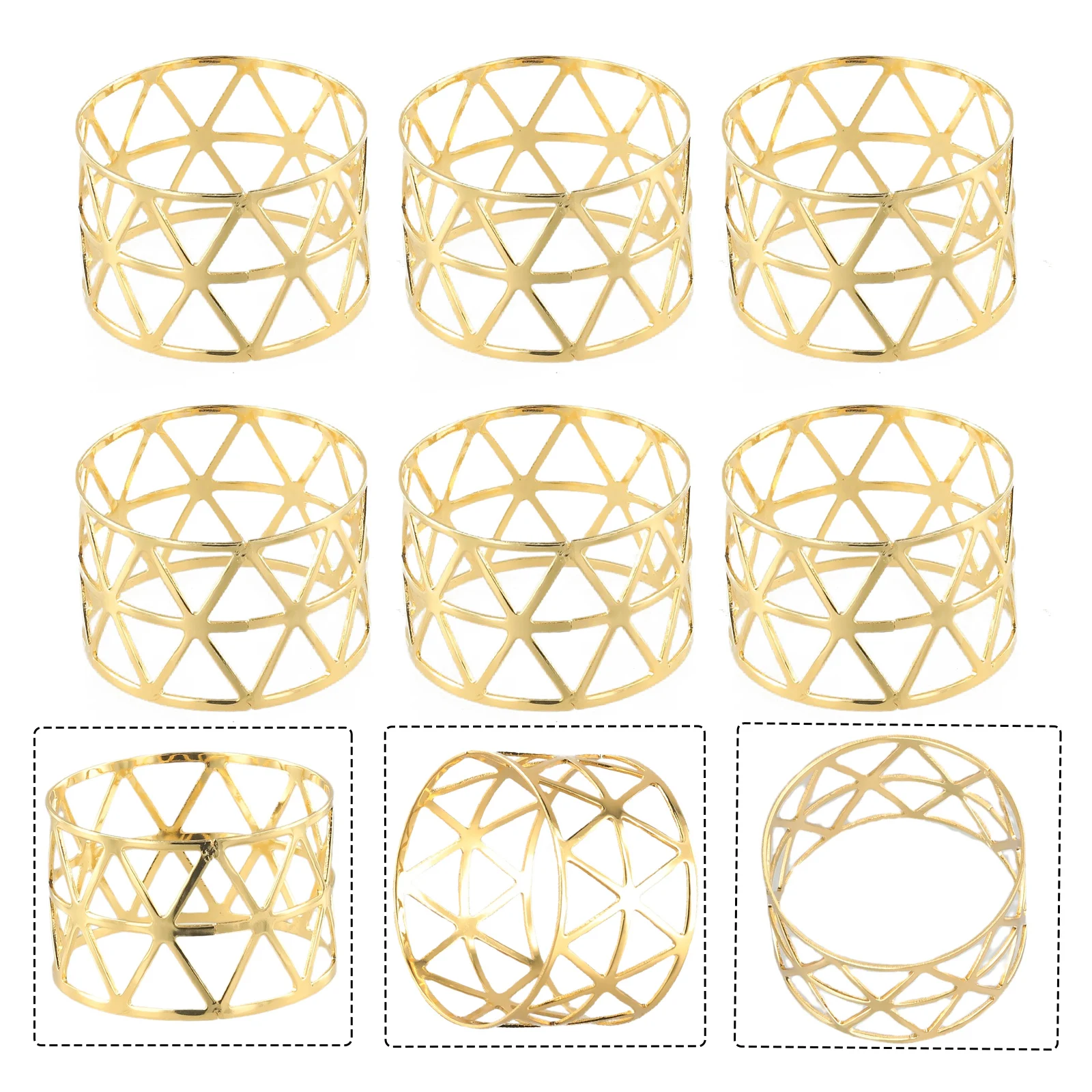 

Brand New High Quality New Years Wedding Centerpieces Birthdays Christmas Towel Rack Buckle 4.3*3cm/1.7”*1.2” Gold