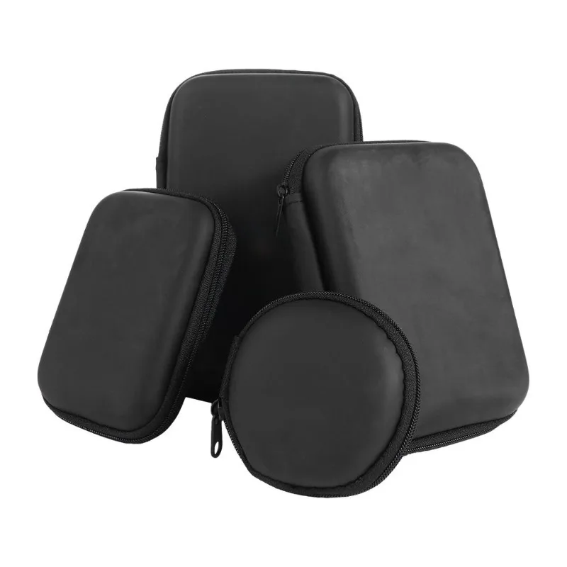 Mobile Hard Disk Case Headphone Mini Storage Coin Purse Organizer Bag Zip Lock Case EVA Zipper Bag Data Cable Bags Earphone Bag