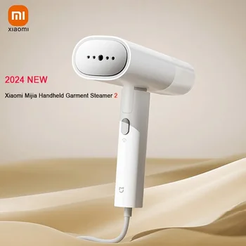 NUOVO XIAOMI Mijia Ferro da stiro a vapore portatile per indumenti 2, 220V 1300W Ferro da stiro a vapore da viaggio pieghevole a doppio uso piatto verticale per vestiti 1