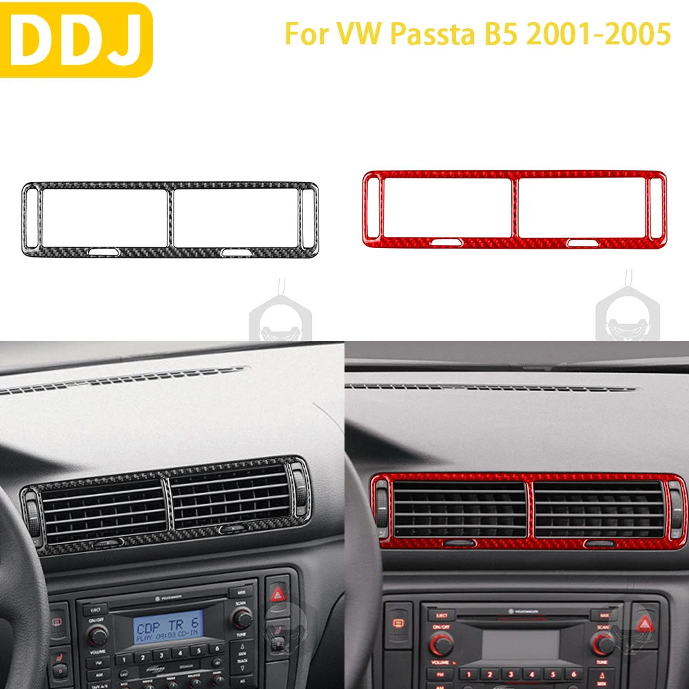 For Volkswagen Passat B5 2001 2002 2003 2004 2005 Accessories Carbon Fiber  Car Interior Central Air Outlet Trim Sticker - AliExpress