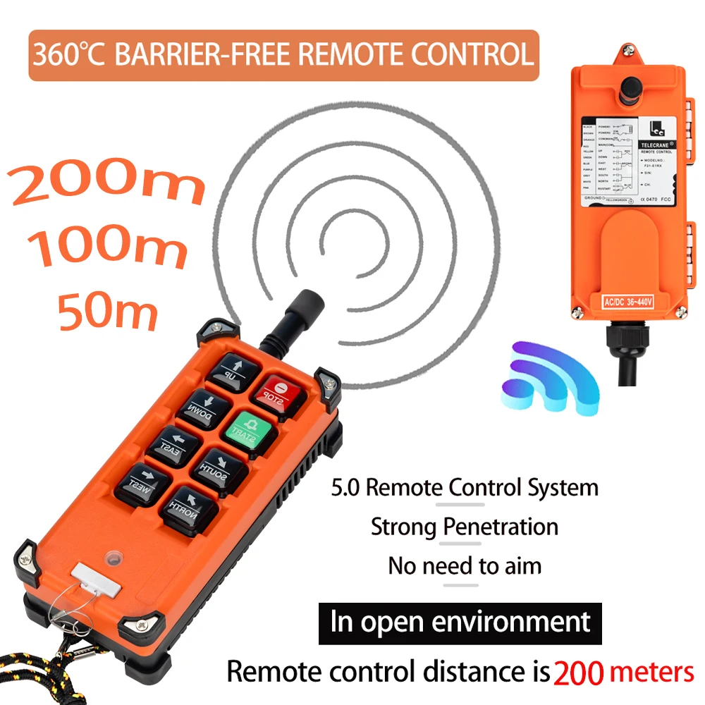 Wireless Industrial Remote Controller Switches Hoist Crane Control Lift Crane 1