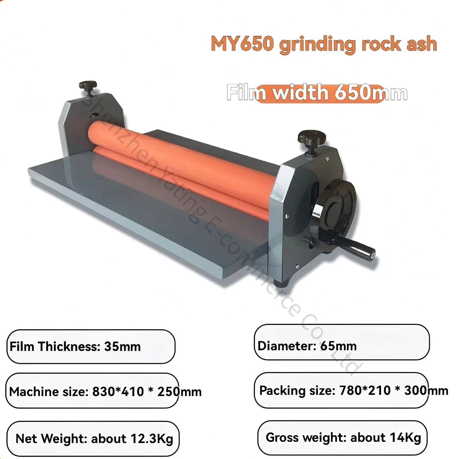 1000mm Hand Cranked Photo Lamintor Peritoneal Structure Laminating Machine Deskt