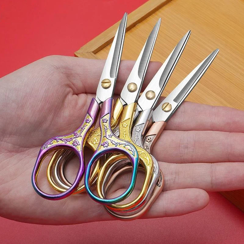 Stainless Steel Vintage Scissors Sewing Fabric Cutter Embroidery Scissors Tailor Scissor Thread Scissor Tools for Sewing Shears