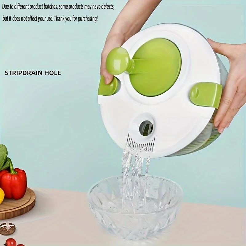 Salad Spinner & Vegetable Dryer-Durable Plastic, Perfect For Restaurants