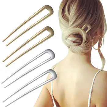 4 fermagli per capelli in metallo vintage, fermagli per capelli francesi, acconciatura, chignon per donne