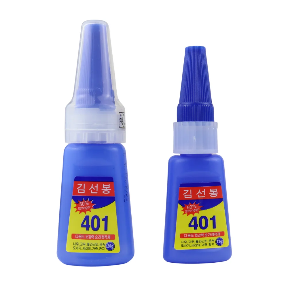 12g / 20g  Strong Transparent 401 Glue Soft Shoes Manicure Repair Metal Plastic Accessories Multi-Functional Adhesive