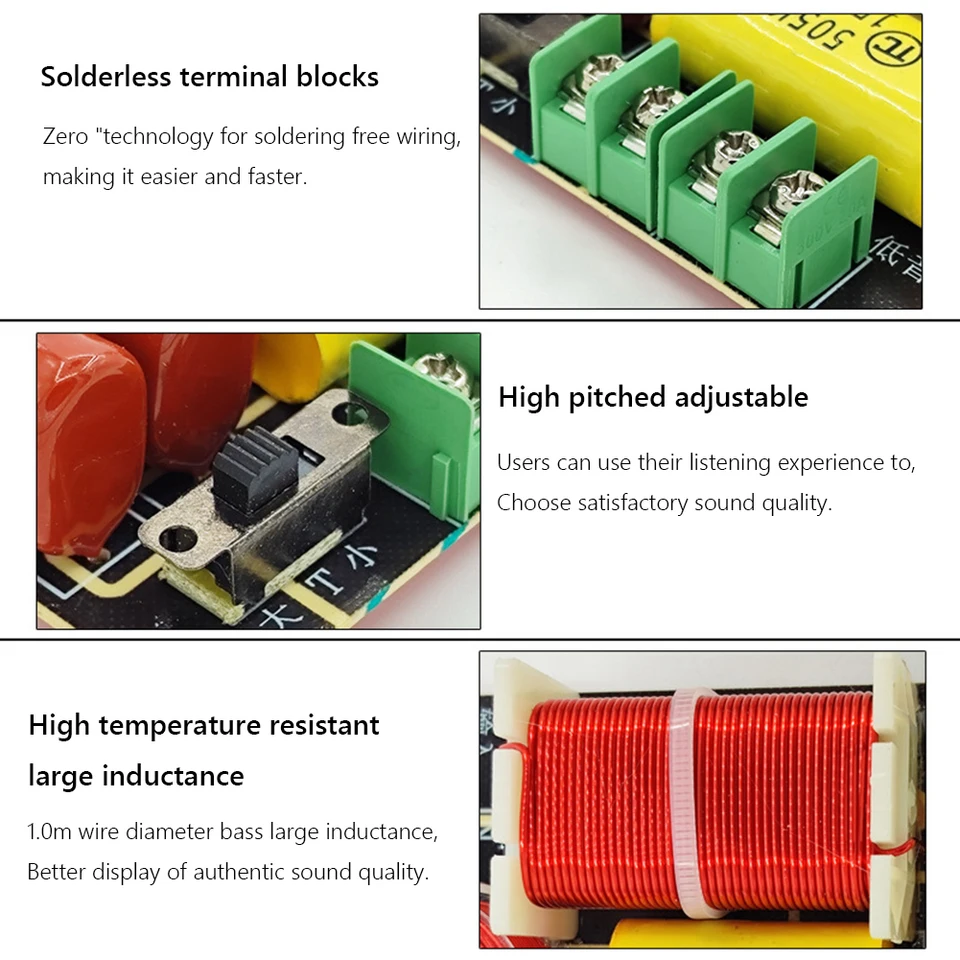 WEAH-250 250W 2 Way Frequency Divider 2750/2800Hz Tweeter Bass WEAH-250 250W 2 Way Frequency Divider 2750/2800Hz Tweeter Bass