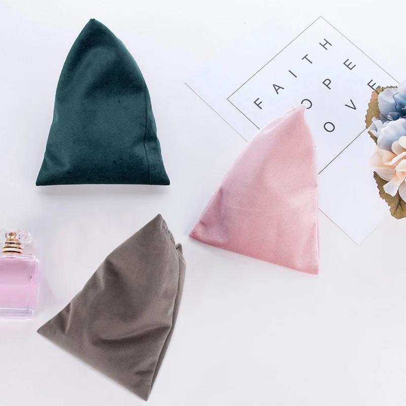 Triangle Velvet Pillows Mobile Phone Holder Skin-friendly and Soft Fabric Phone Rack for Smart Phones Watching TV — view 3