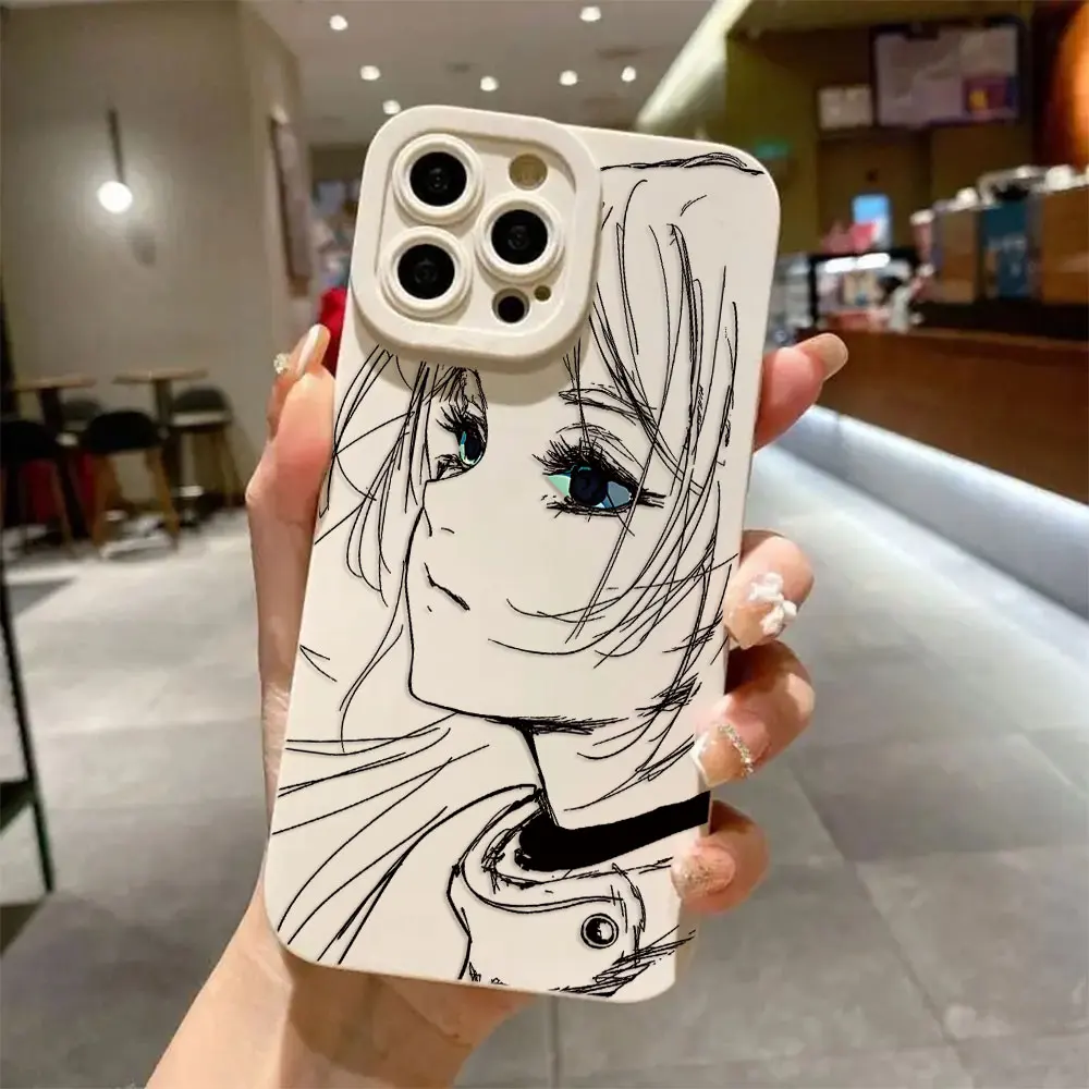 Hot Japan Anime Comics Frieren Silicone Phone Case Cover