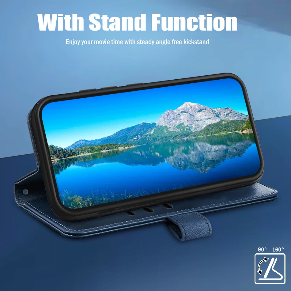 حافظة لهاتف HONOR X9b فتحة للبطاقات محفظة فاخرة مح...