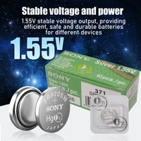 15PCS Original Sony 371 SR920SW AG6 1.55V Silver Oxide Battery For Watch Remote Toy Button Battery 4