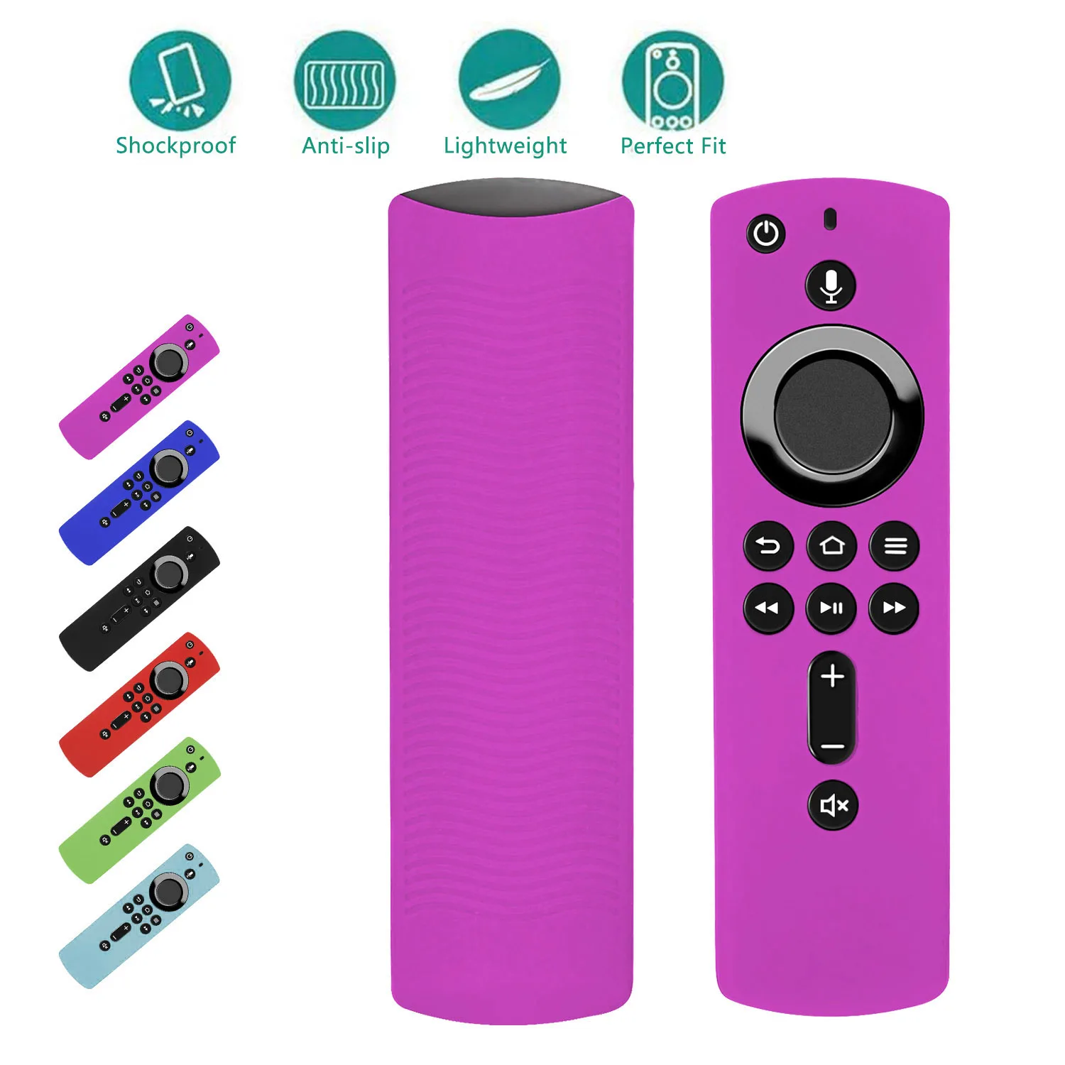 Protective Silicone Shockproof Remote Control Cover with Anti-Slip Grip