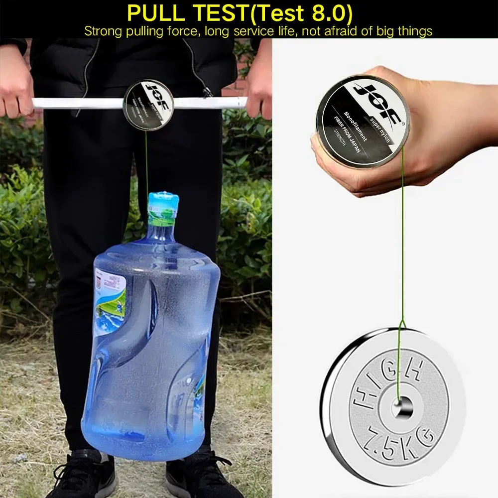 Fishing Line Fishing Rope JOF Strength2~13kg Nylon Winter Fishing Line Super Strong Ice Fishing Line for Bass 500 Meters Rope