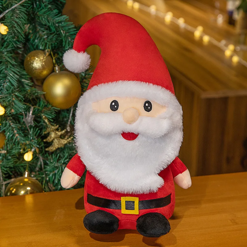 Plush Toys Christmas Tree Santa Pillow Soft Reindeer Stuffed Animal Cute Birthday Gift For Kids