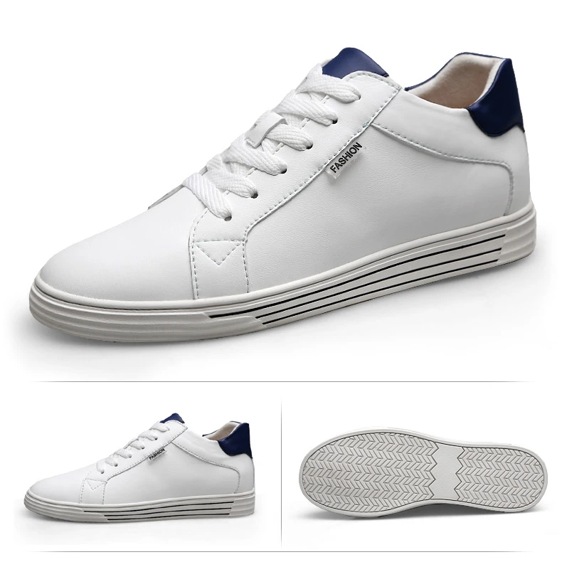 Männer Höhe Zunehmende Schuhe Weiche Aufzug Schuhe Kuh Leder Casual Turnschuhe Für Männliche Mode Lift Erhöhte Einlegesohle Größere Schuhe – Detail 17