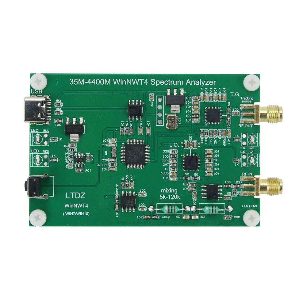 LTDZ_35M-4400M USB 스펙트럼 분석기 모듈, 스펙트럼 신호원 PCB, Win XP Win7 Win10 35-4400M 스펙트럼 분석기, 핫 세일