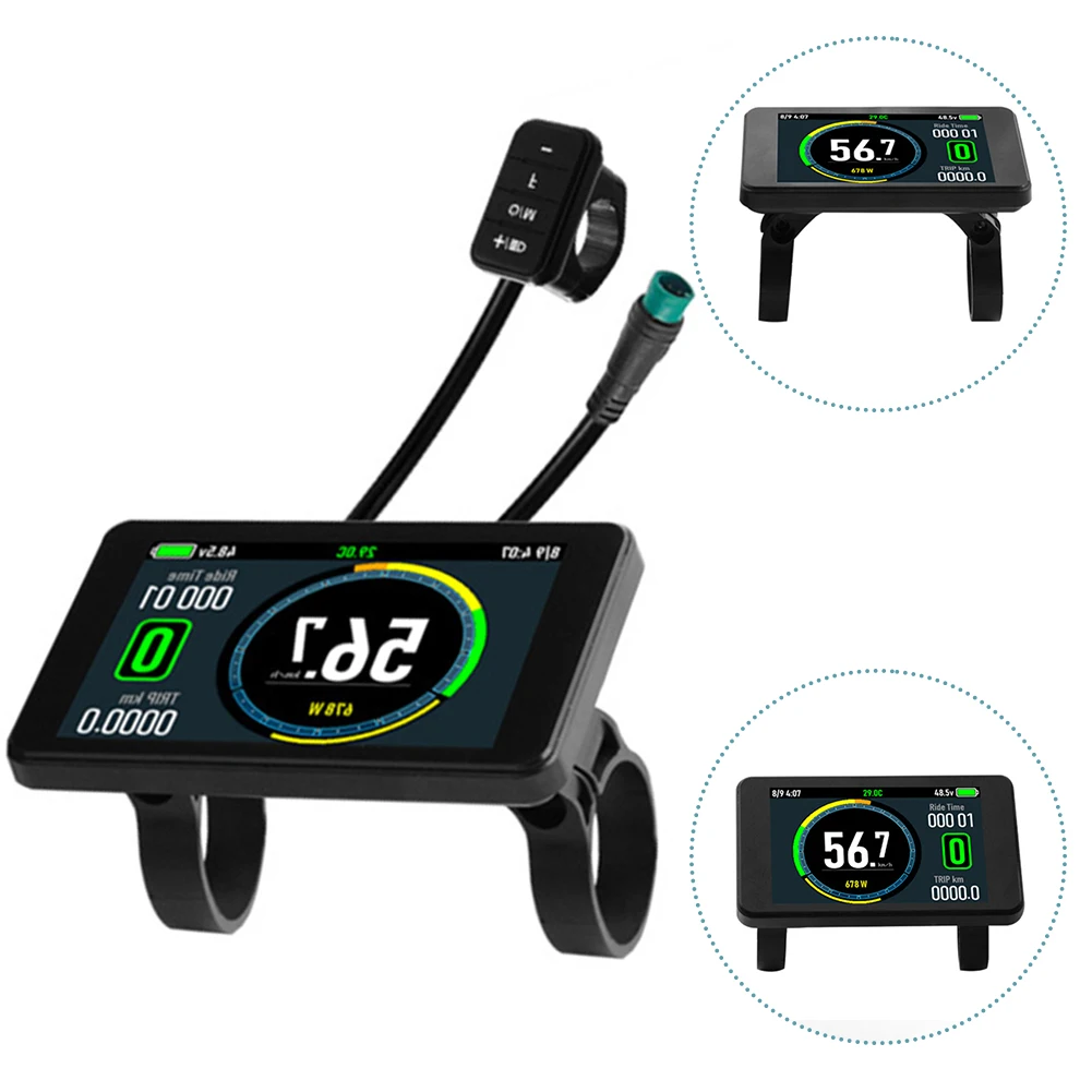 Bleiben Sie informiert während der Fahrt mit für 24 v7for 2v E-Bike T8 buntes LCD-Display für 2 5s kds bafang v5 für 2 kt Protokoll – Detail 5