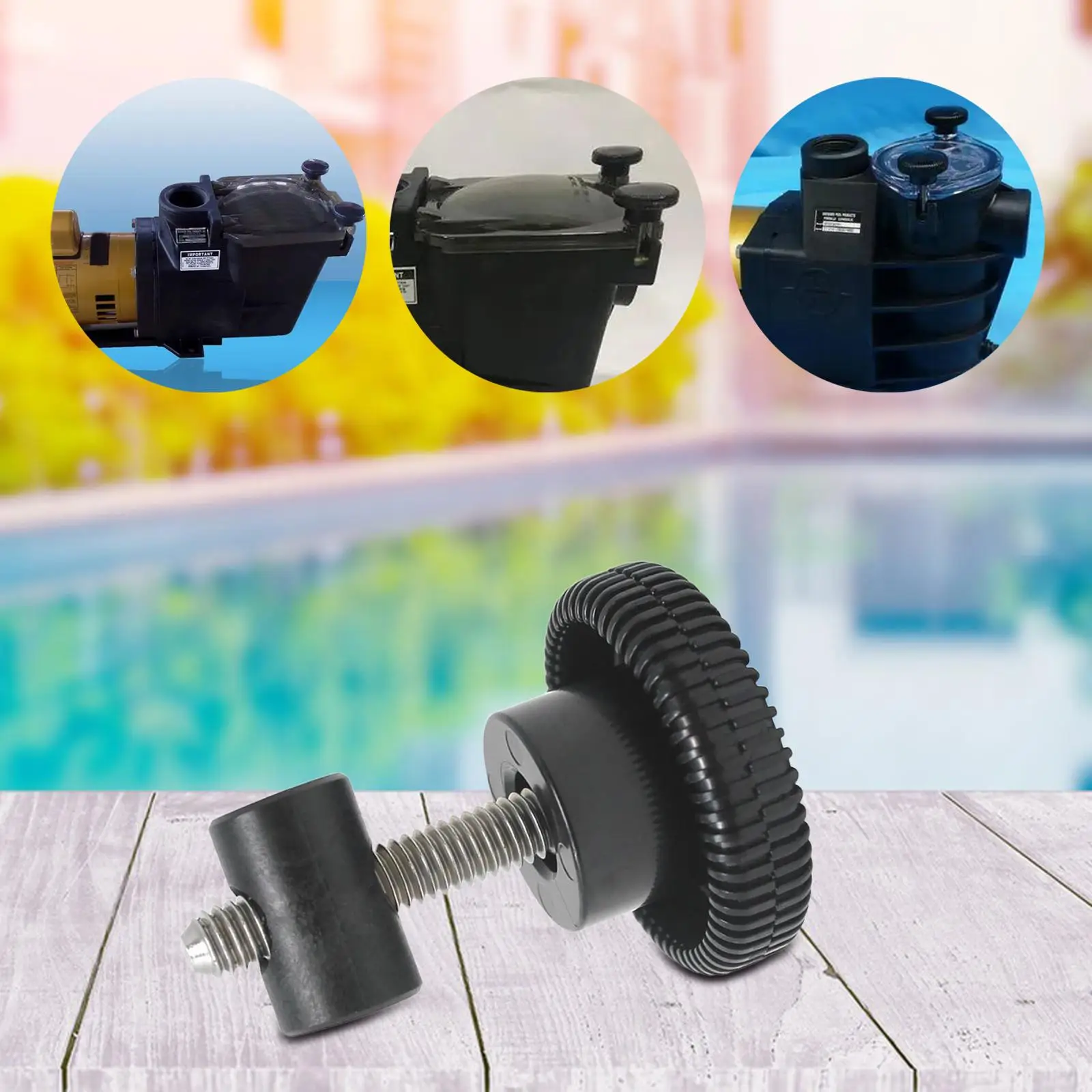 Hand Knob Kit Direct Replacement ,Swimming Pool Accessories Nut Knob Swivel Strainer Cover Lid Knob for SP161621x25 ,SP1605x7