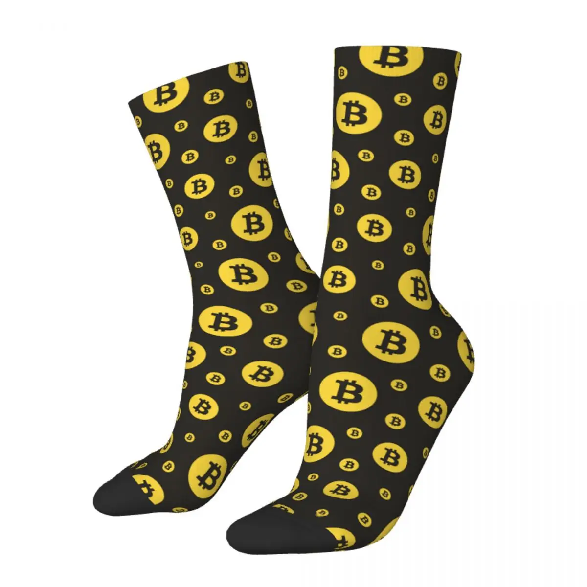 

Fashion Men's Socks Casual Cryptocurrency Crypto Money Bitcoin Sock High Quality Women Socks Spring Summer Autumn Winter